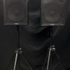2x speakers on stands