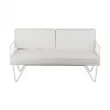 Wire 2 Seater Sofa with White Cushions