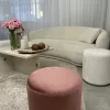 Pink Ottoman Stool