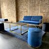 velvet furniture set up at an event